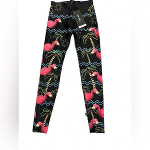 NWT Terez Girl Neon Full Length Leggings